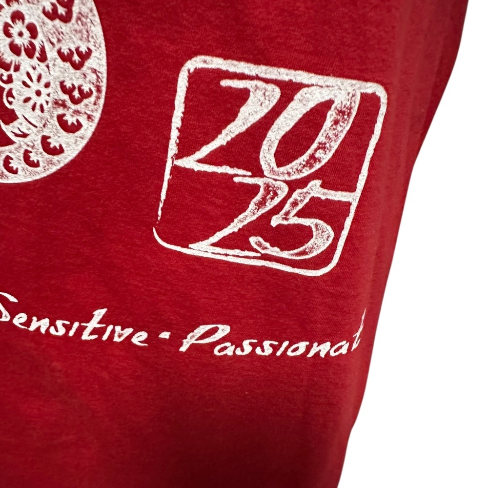 Year of the Snake T-Shirt 2025 Chinese Zodiac Graphic Tee Red - Picture 4 of 8